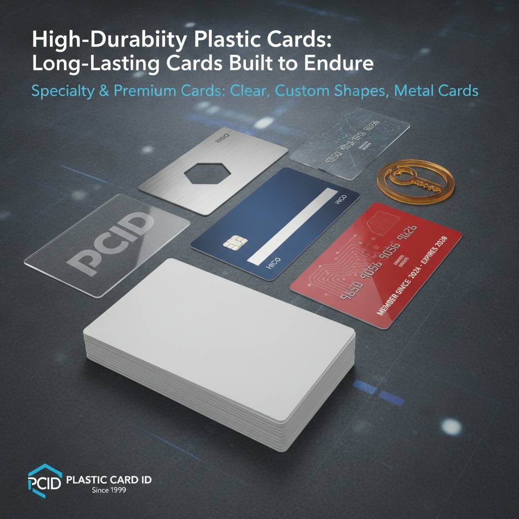 Specialty and Premium Cards: Clear, Custom Shapes, and Metal Cards