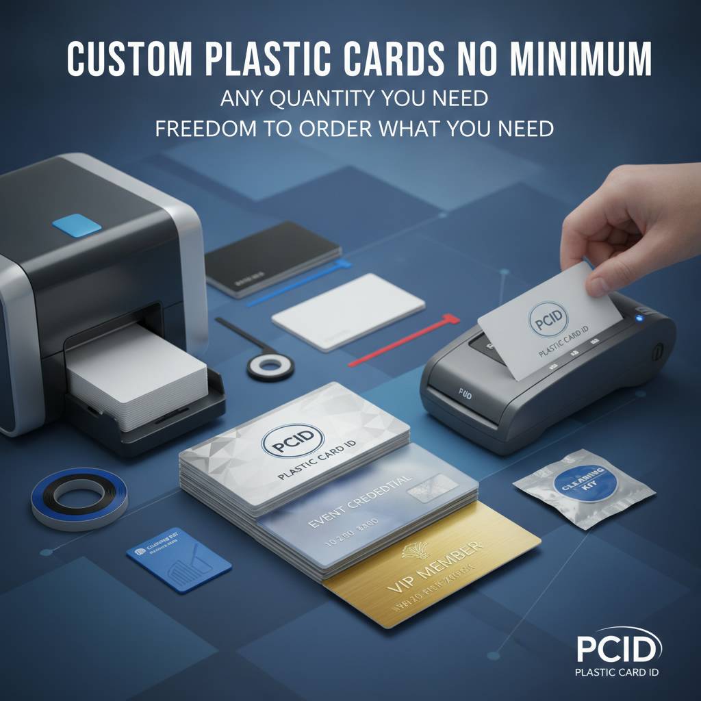 Custom Plastic Cards No Minimum: Freedom to Order What You Need